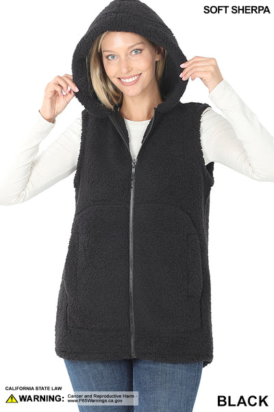 Sherpa Hooded Vest (REG)