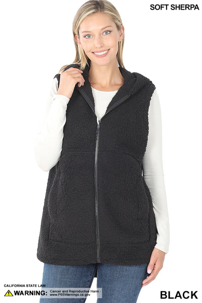 Sherpa Hooded Vest (REG)