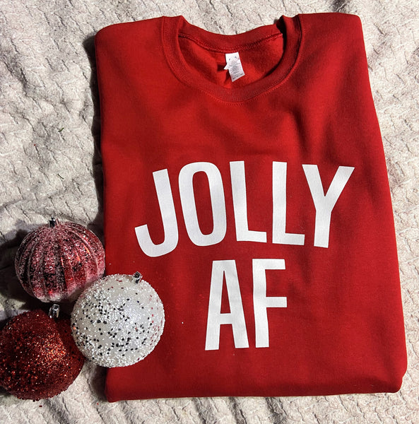 Jolly AF Red Sweatshirt