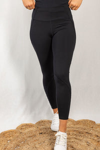 Black Detail Leggings (Reg & Plus)