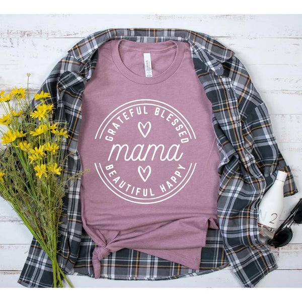 PREORDER- Beautiful Happy Mama Graphic Tee