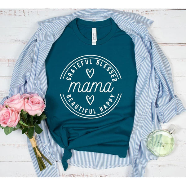 PREORDER- Beautiful Happy Mama Graphic Tee